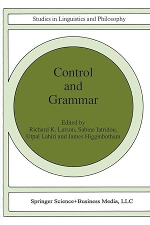 Imagen del vendedor de Control and Grammar a la venta por moluna