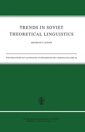 Seller image for Trends in Soviet Theoretical Linguistics for sale by moluna