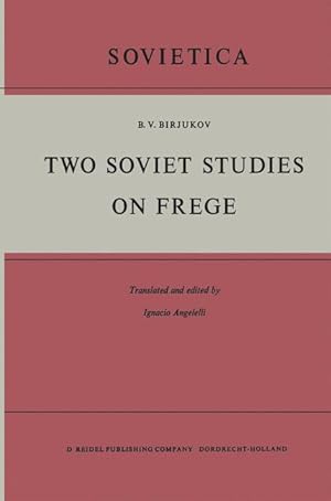 Seller image for Two Soviet Studies on Frege for sale by moluna