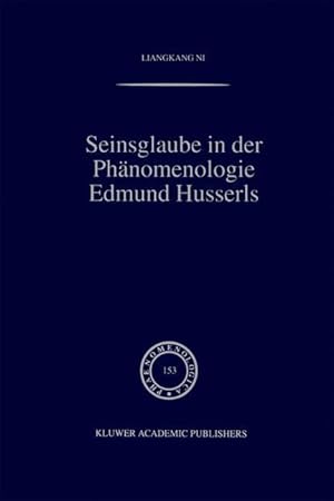 Seller image for Seinsglaube in der Phaenomenologie Edmund Husserls for sale by moluna