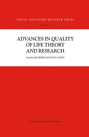 Imagen del vendedor de Advances in Quality of Life Theory and Research a la venta por moluna