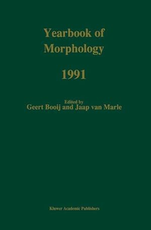 Image du vendeur pour Yearbook of Morphology 1991 mis en vente par moluna