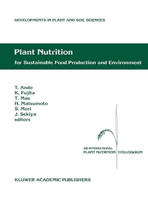 Bild des Verkufers fr Plant Nutrition for Sustainable Food Production and Environment zum Verkauf von moluna