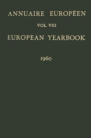 Image du vendeur pour Annuaire Europen / European Yearbook mis en vente par moluna