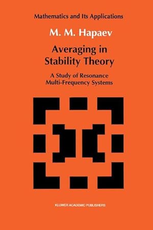 Image du vendeur pour Averaging in Stability Theory mis en vente par moluna