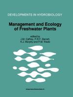 Imagen del vendedor de Management and Ecology of Freshwater Plants a la venta por moluna