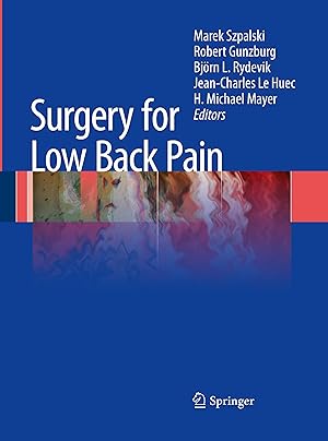 Seller image for Surgery for Low Back Pain for sale by moluna