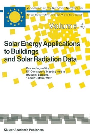 Seller image for Solar Energy Applications to Buildings and Solar Radiation Data for sale by moluna