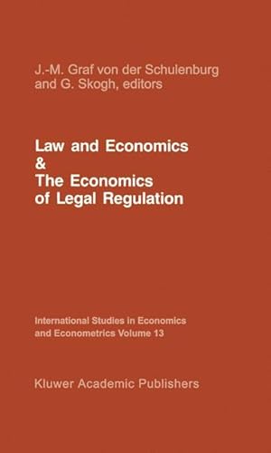 Imagen del vendedor de Law and Economics and the Economics of Legal Regulation a la venta por moluna