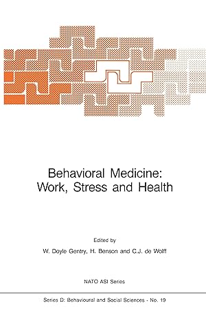 Bild des Verkufers fr Behavioral Medicine: Work, Stress and Health zum Verkauf von moluna