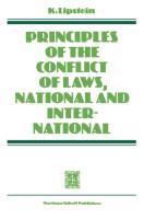 Bild des Verkufers fr Principles of the Conflict of Laws National and International zum Verkauf von moluna