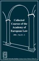 Bild des Verkufers fr Collected Courses of the Academy of European Law / Recueil des cours de l Acadmie de droit europen zum Verkauf von moluna