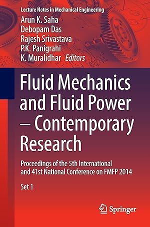 Bild des Verkufers fr Fluid Mechanics and Fluid Power - Contemporary Research zum Verkauf von moluna