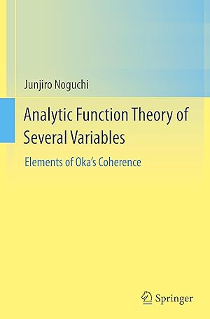 Imagen del vendedor de Analytic Function Theory of Several Variables a la venta por moluna