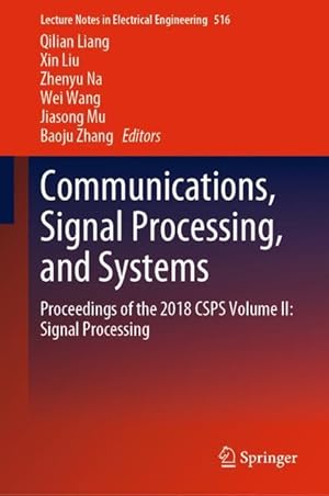 Bild des Verkufers fr Communications, Signal Processing, and Systems zum Verkauf von moluna