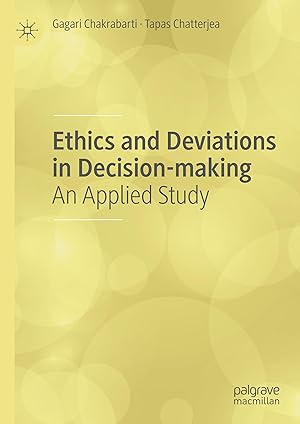 Seller image for Ethics and Deviations in Decision-making for sale by moluna