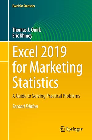 Imagen del vendedor de Excel 2019 for Marketing Statistics a la venta por moluna