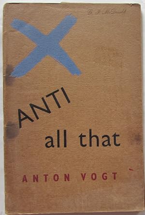 Imagen del vendedor de Anti All That a la venta por Ariel Books IOBA