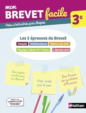 mon brevet facile : toutes les matières ; 3e (édition 2021)