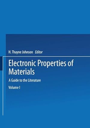 Imagen del vendedor de Electronic Properties of Materials a la venta por moluna