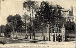 Ansichtskarte / Postkarte Vaucresson Hauts de Seine, Villa Belliac et Avenue de Vaucresson
