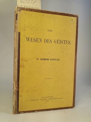 Image du vendeur pour Das Wesen Des Geistes mis en vente par ANTIQUARIAT Franke BRUDDENBOOKS