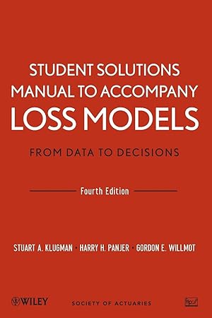 Bild des Verkufers fr Student Solutions Manual to Accompany Loss Models zum Verkauf von moluna