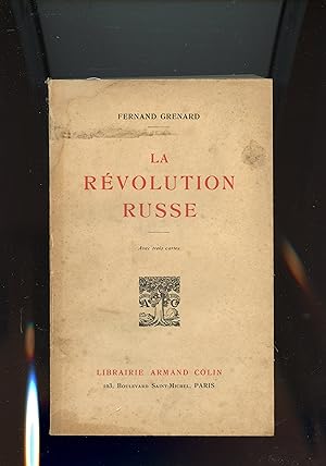 Bild des Verkufers fr LA REVOLUTION RUSSE . Avec trois cartes. zum Verkauf von Librairie CLERC