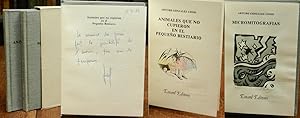 Imagen del vendedor de Micromitografias. Ilustradas por Fernando Leal Audirac. / Animales que no cupieron en el Pequeno Bestiario. Ilustrados por Arnoldo Coen. Cplt. en 2 Vol. a la venta por Antiquariat Dr. Lorenz Kristen