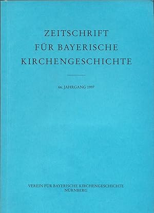 Imagen del vendedor de Zeitschrift fr Bayerische Kirchengeschichte 66. Jahrgang 1997 a la venta por avelibro OHG