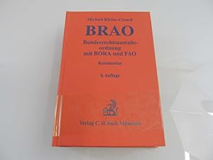 Bild des Verkufers fr Bundesrechtsanwaltsordnung - mit Berufs- und Fachanwaltsordnung zum Verkauf von SIGA eG