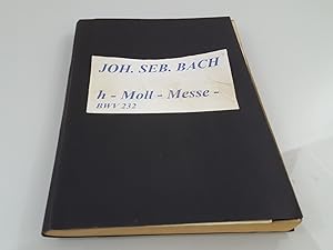 Seller image for Johann Sebastian Bach Hohe Messe in H-Moll. Klavier Auszug von Gustav Rsler for sale by SIGA eG