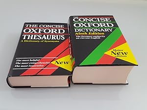 Konvolut 2 Bücher: The Concise Oxford Dictionary; The Concise Oxford Thesaurus