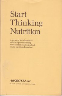 Start Thinking Nutrition: A Series of 52 Informative Scripts Concerning some Fundamental Aspects ...