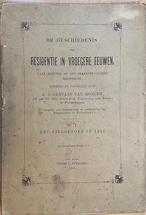 [History of The Hague] De geschiedenis der residentie in vroegere eeuwen, naar bronnen op het gem...