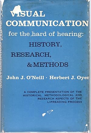 Image du vendeur pour Visual Communication for the Hard of Hearing: History, Research, Methods mis en vente par Dorley House Books, Inc.