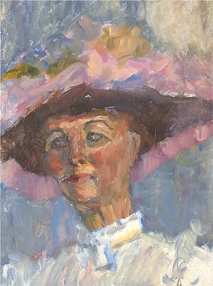 Barbara Doyle (b.1917) - Contemporary Oil, The Summer Hat