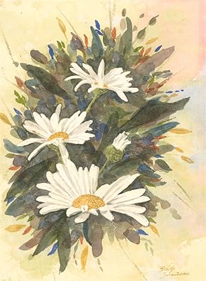 Seller image for B.W.S - 2000 Watercolour, Study of Daisies for sale by Sulis Fine Art