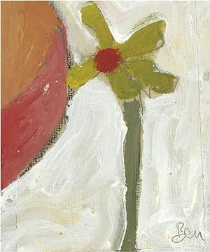 Ben Carrivick - Signed Contemporary Oil, Naive Daffodil III