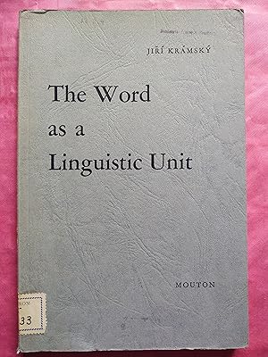 Imagen del vendedor de The word as a linguistic unit a la venta por MUNDUS LIBRI- ANA FORTES