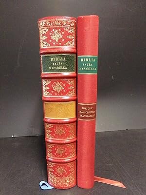 Seller image for 1985 Gutenberg Bible/Facsimile/Printed in Paris/Vol 1 Only- Red Leather binding for sale by Cross and Crown Rare Books