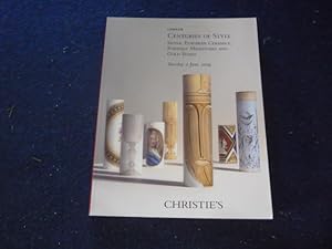 Seller image for Centuries of Style: Silver, European Ceramics, Portrait Miniatures and Gold Boxes. 2 June 2009 for sale by Peter Rhodes