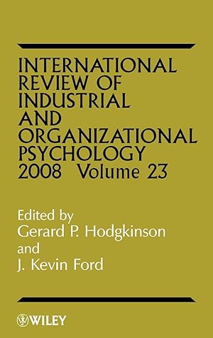 Bild des Verkufers fr International Review of Industrial and Organizational Psychology zum Verkauf von moluna