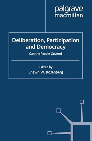 Immagine del venditore per Deliberation, Participation and Democracy venduto da moluna