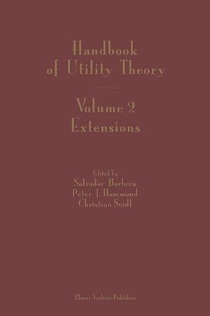 Seller image for Handbook of Utility Theory 2 for sale by moluna