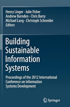 Imagen del vendedor de Building Sustainable Information Systems a la venta por moluna