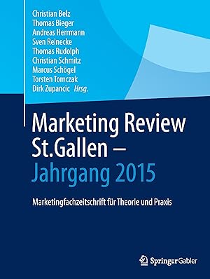 Seller image for Marketing Review St. Gallen - Jahrgang 2015 for sale by moluna