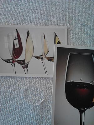 Image du vendeur pour Verre De Cognac / Glass of Cognac / Ein Glas Kognak / Vetro Di Cognac; Vins De Soleil / Sunny Wines / Sonnenweine / Vini Del Sol Postcards [Set of 2][Stationery][Import] mis en vente par The Librarian's Books