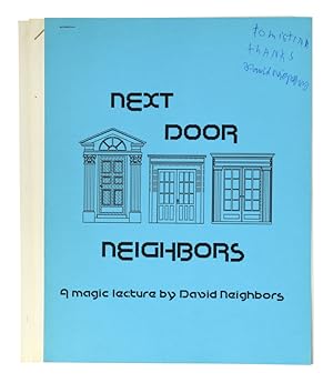 Imagen del vendedor de David Neighbors Lecture Notes a la venta por Quicker than the Eye