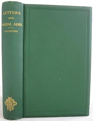 First Edition of Emerson's "Letters and Social Aims," 1876